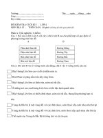 De thi dia ly Lop 4- ky I