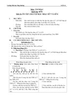 Giáo án âm nhạc khối 4, tuần 31