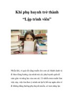 Khi phụ huynh trở thành “Lập trình viên” potx