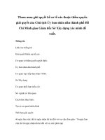 Tham mưu giải quyết hồ sơ tố cáo thuộc thẩm quyền giải quyết của Chủ tịch Ủy ban nhân dân thành phố Hồ Chí Minh giao Giám đốc Sở Xây dựng xác minh đề xuất docx