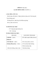 Giáo án Tiếng Việt 3 - CHÍNH TẢ (Tập chép ) - CẬU BÉ THÔNG MINH pps