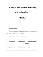 Chapter 039. Nausea, Vomiting, and Indigestion (Part 2) potx