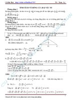 CHUYÊN ĐỀ VECTƠ TRONG MP