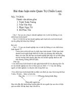 Bài thảo luận môn Quản Trị Chiến Lược potx