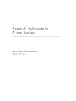 Research Techniques in Animal Ecology - Overview doc
