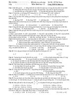 KT cuoi nam Sinh 12 co ban ( 3 ma de co dap an)