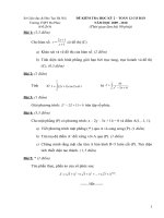 Đề thi Toán 12 học kỳ 2 2009_2010