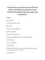 Giải quyết hưởng trợ cấp thường xuyên cho đối tượng hưởng trợ cấp xã hội tại cộng đồng (đối với người nhiễm HIV/AIDS không còn khả năng lao động, thuộc gia đình nghèo) docx