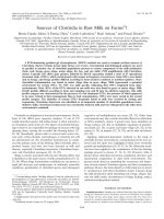 Sources of clostridia in raw milk on farms pptx