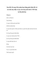 Sửa đổi, bổ sung Giấy phép hoạt động phát điện đối với các nhà máy điện có quy mô công suất dưới 3 MW đặt tại địa phương pps