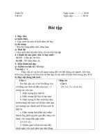 tiết bài tập học kỳ II