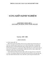 sang kien kinh nghiem lop 4