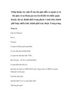 Chấp thuận các cuộc lễ của tôn giáo diễn ra ngoài cơ sở tôn giáo có sự tham gia của tín đồ đến từ nhiều quận huyện, thị xã, thành phố trong phạm vi một tỉnh, thành phố hoặc nhiều tỉnh, thành phố trực thuộc Trung ương docx