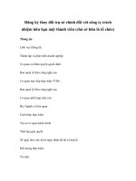 Đăng ký thay đổi trụ sở chính đối với công ty trách nhiệm hữu hạn một thành viên (chủ sở hữu là tổ chức) docx