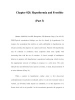 Chapter 020. Hypothermia and Frostbite (Part 3) doc