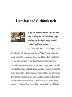 Làm hại trẻ vì thành tích doc