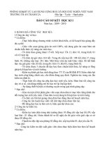 Báo cáo sơ kết HK1 NH 2009-2010