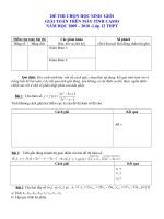 ĐỀ THI CHỌN HỌC SINH GIỎI GIẢI TOÁN TRÊN MÁY TÍNH CASIO NĂM HỌC 2009 – 2010 - Lớp 12 THPT - Phần 1 ppt