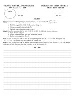 Kiểm Tra 45 Phút Chương II(Hay)