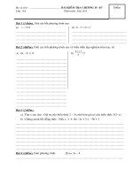 DE KIEM TRA CHUONG IV