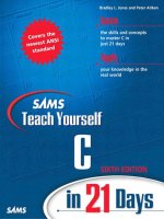 Sams Teach Yourself C in 21 Days potx