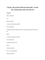 Cấp giấy chứng nhận đủ điều kiện hành nghề y tư nhân đối với phòng khám chẩn đoán hình ảnh pdf