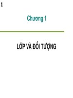 chương 1  lớp và đối tượng