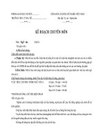 Kế hoạch bộ môn Văn 6