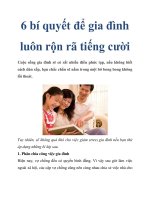 6 bí quyết để gia đình luôn rộn rã tiếng cười ppt