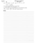 Bài tập ôn TN phần PT đường thẳng