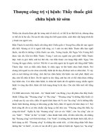 Thượng công trị vị bệnh: Thầy thuốc giỏi chữa bệnh từ sớm pps