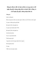 Đăng ký đầu tư đối với dự án đầu tư trong nước có đề nghị cấp giấy chứng nhận đầu tư (dưới 300 tỷ đồng và có đề nghị cấp giấy chứng nhận đầu tư) potx