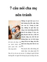7 câu nói cha mẹ nên tránh ppsx