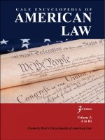 Gale Encyclopedia Of American Law 3Rd Edition Volume 1 P1 pps