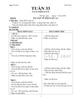 giáo án lớp 4 tuần 33