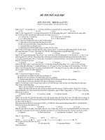 đề thi thử 2