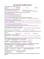 đề thi tn- đại hoïc