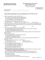 Đề thi thu ĐH va dap an mon sinh hoc 2010