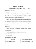 Giáo án Tiếng Việt 3 - TẬP ĐỌC – KỂ CHUYỆN NGƯỜI CON CỦA TÂY NGUYÊN potx