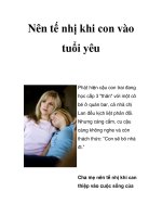 Nên tế nhị khi con vào tuổi yêu potx