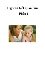 Dạy con biết quan tâm – Phần 1 pps