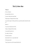 Xử lý đơn thư pdf