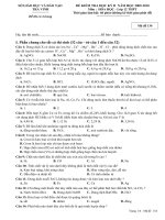 Đề thi HKII 09-10 Hóa 12 Mã đề 134