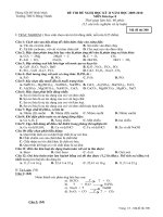Đề thi đề nghị HK2 Hóa 8 đề 3