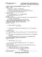 De thi va DA hoc ki 2 mon Toan 2010