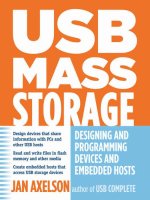 usb mass storage designing and programming devices and embedded hosts
