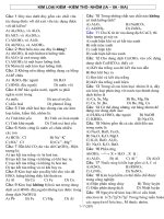 ÔN: Kim loại Kiềm-Kiềm Thổ-Al