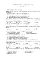 ĐỂ KIỂM TRA HỌC KỲ I VAT LI-le quy don (6-7-8).doc