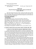 BAO CAO TONG KET CONG TAC DOAN VA PHONG TRAO TN NAM 2009