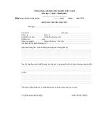 mẫu đơn xin luân chuyển trong  huyện